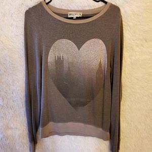 Wildfox castle 🏰 heart jumper